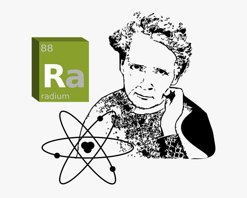 Atom-2022632 640 - Maria Curie Sklodowska Radium, HD Png Download