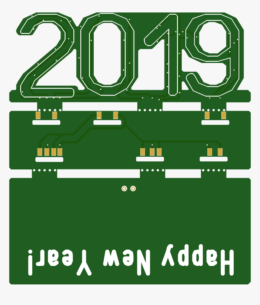 Happy New Year 2019 Pcb, HD Png Download