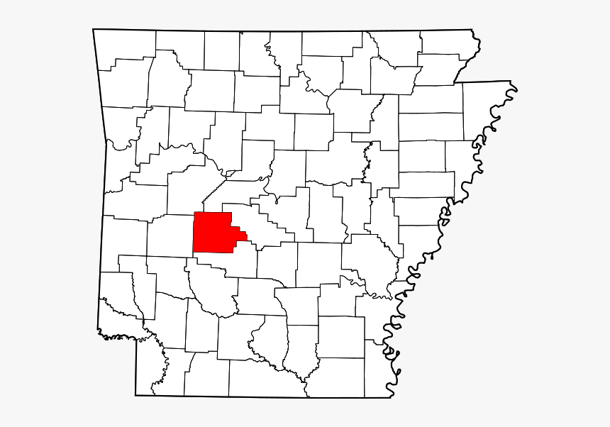 Arkansas Blank County Map, HD Png Download