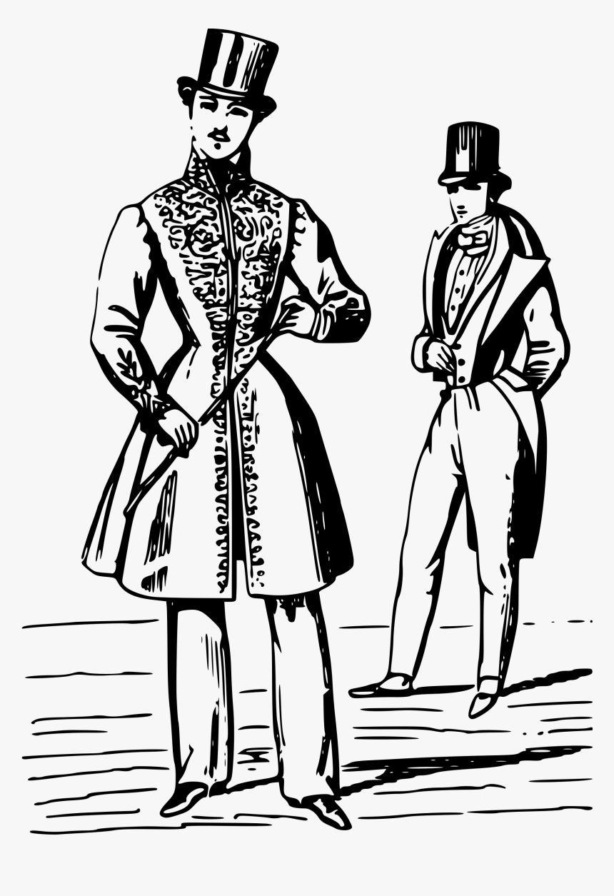 French S Big Image - French Fashion 1830, HD Png Download