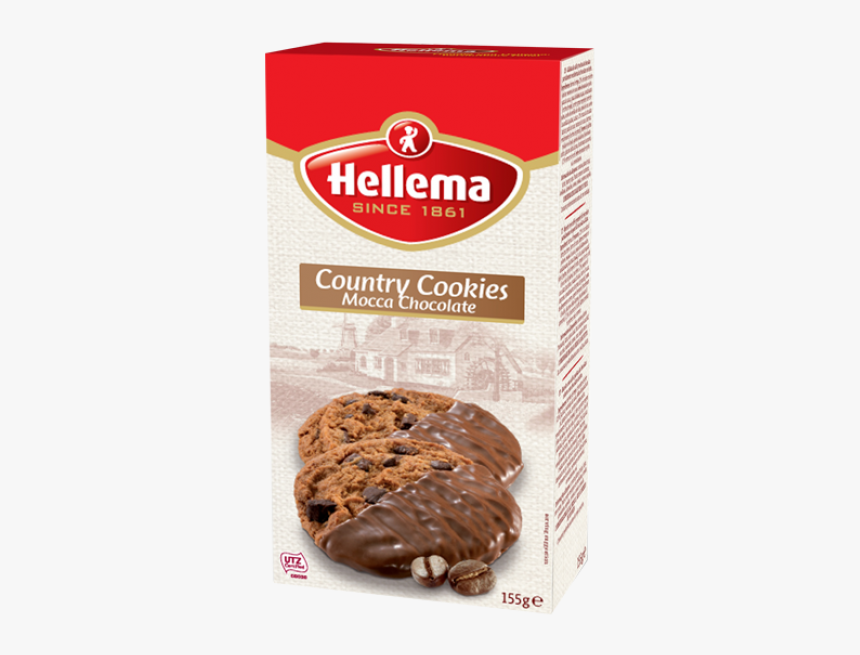 Country Cookies Mocca Chocolate 155g - Hellema Country Cookies Coconut Chocolate, HD Png Download