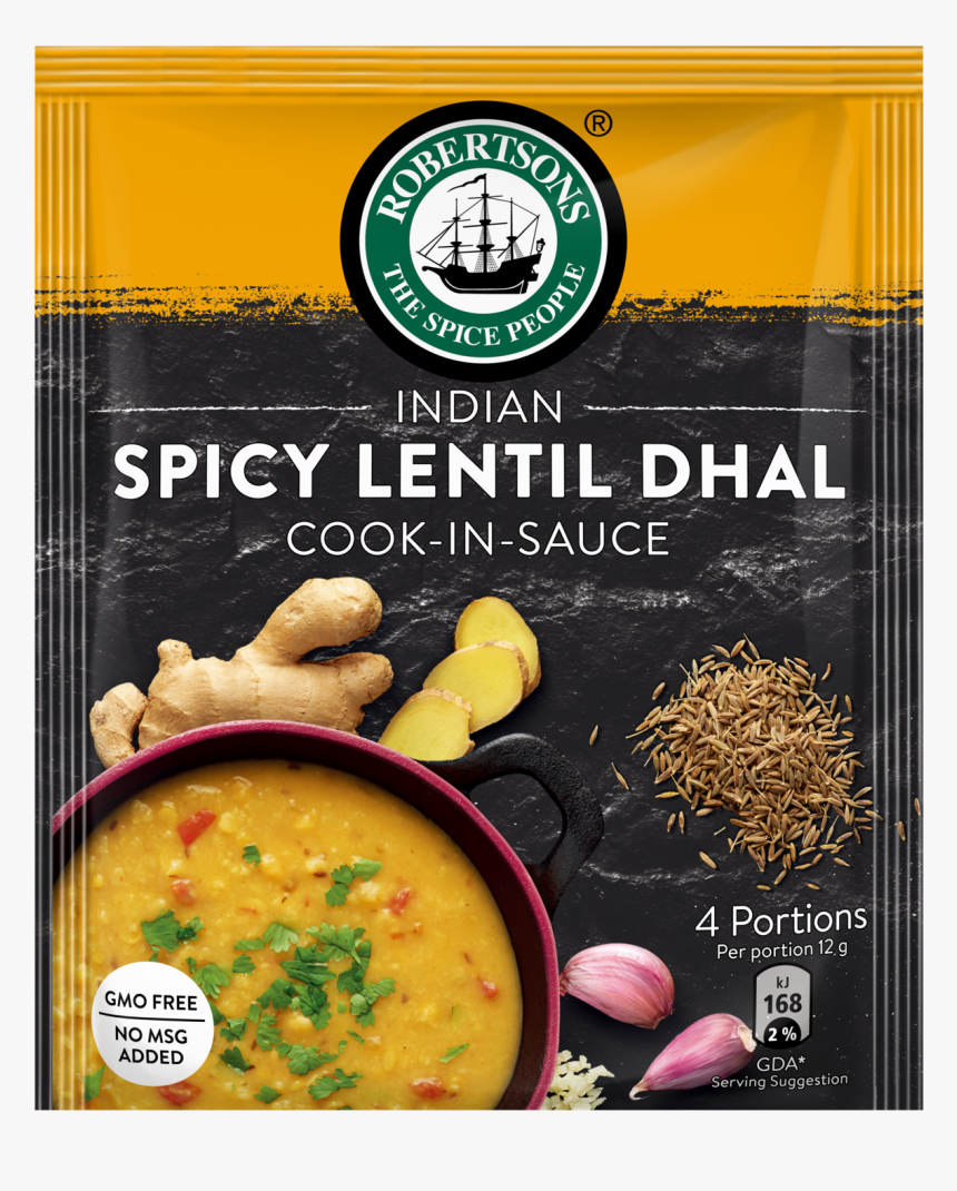 Savoury Spicy Indian Lentil Dhal Cook In Sauce - Robertsons Dahl Spice, HD Png Download