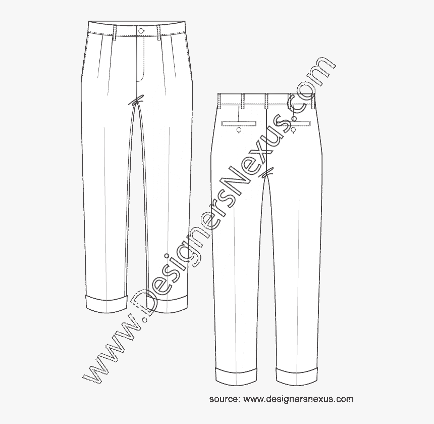 Dress Shirt Clipart Flat Sketch Men S - Pattern, HD Png Download