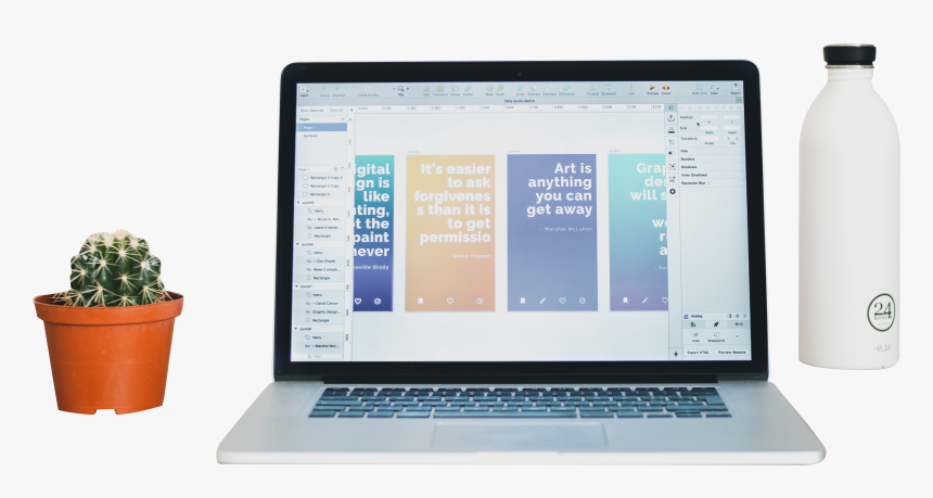 Working On Laptop Quotes - User Experience Design, HD Png Download