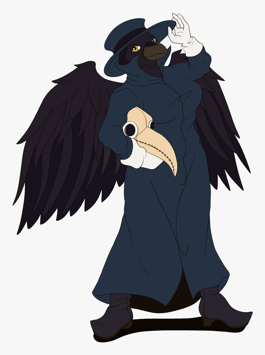 Plague Doctor Crow Commission - Cartoon, HD Png Download
