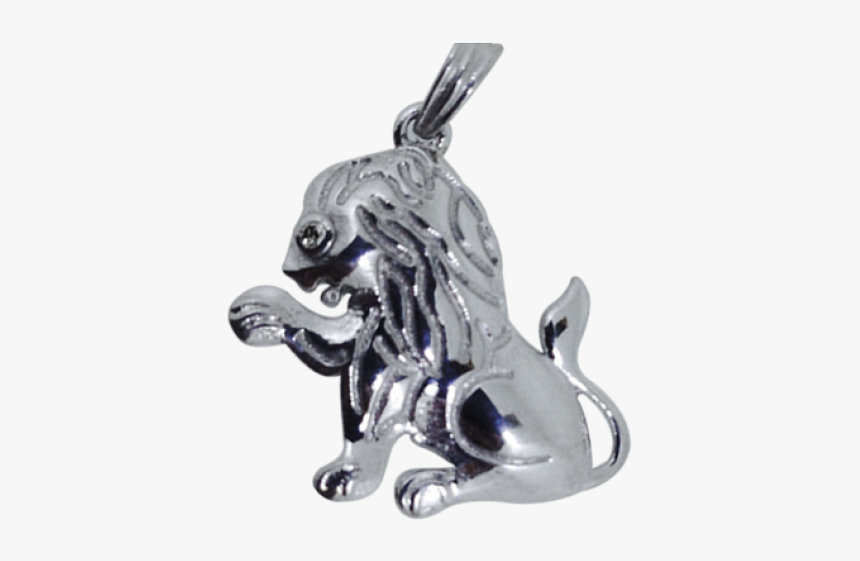 Sitting Lion Charm - Pendant, HD Png Download