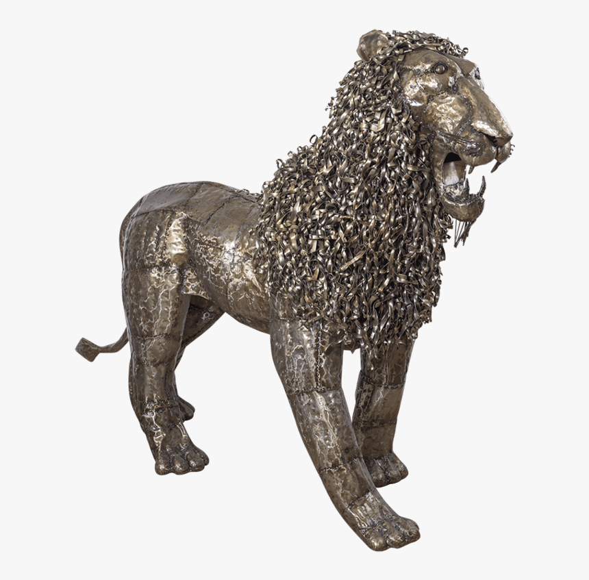 Lion - Bronze Sculpture, HD Png Download