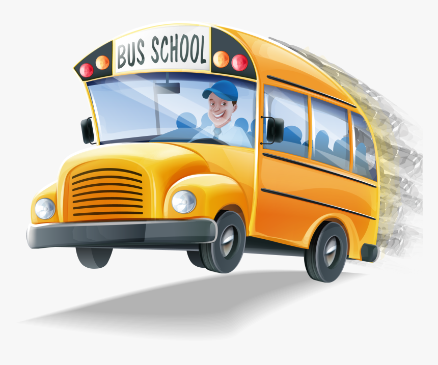 Vector School Bus Png, Transparent Png