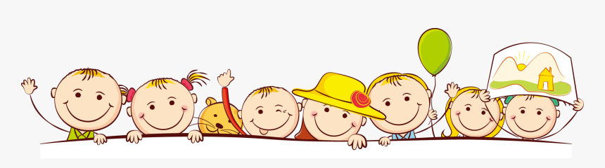 Cute School Kids Kindergarten Child Cartoon Clipart - Cartão De Visita Babá, HD Png Download
