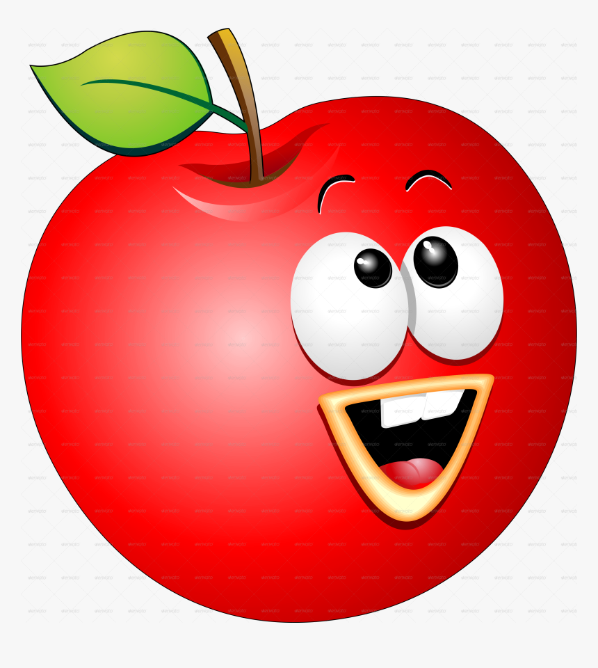 Transparent Cartoon Png - Png Image Of Apple Cartoon, Png Download
