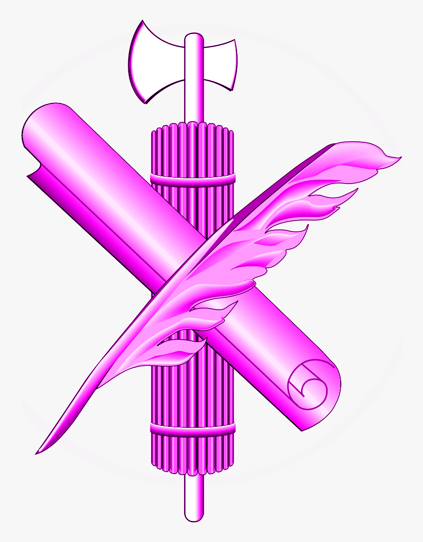 Purple Fasces Scroll Quill - Administrative Office Of The Us Courts, HD Png Download
