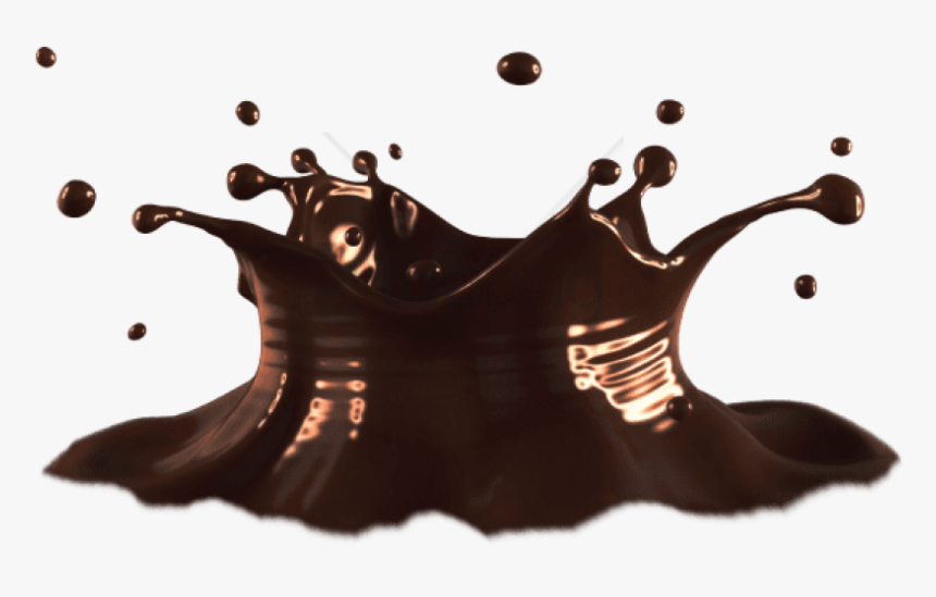 Transparent Brown Background Png - Chocolate Splash Background, Png Download