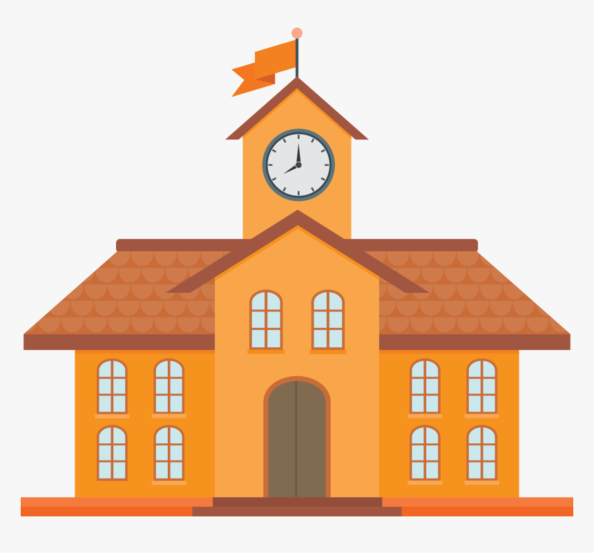 Cartoon School Building Png, Transparent Png