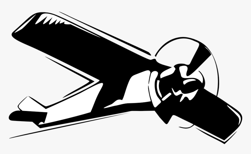 Airplane, Propeller, Aircraft, Aviation, Aeroplane - Old Plane Vector Png, Transparent Png