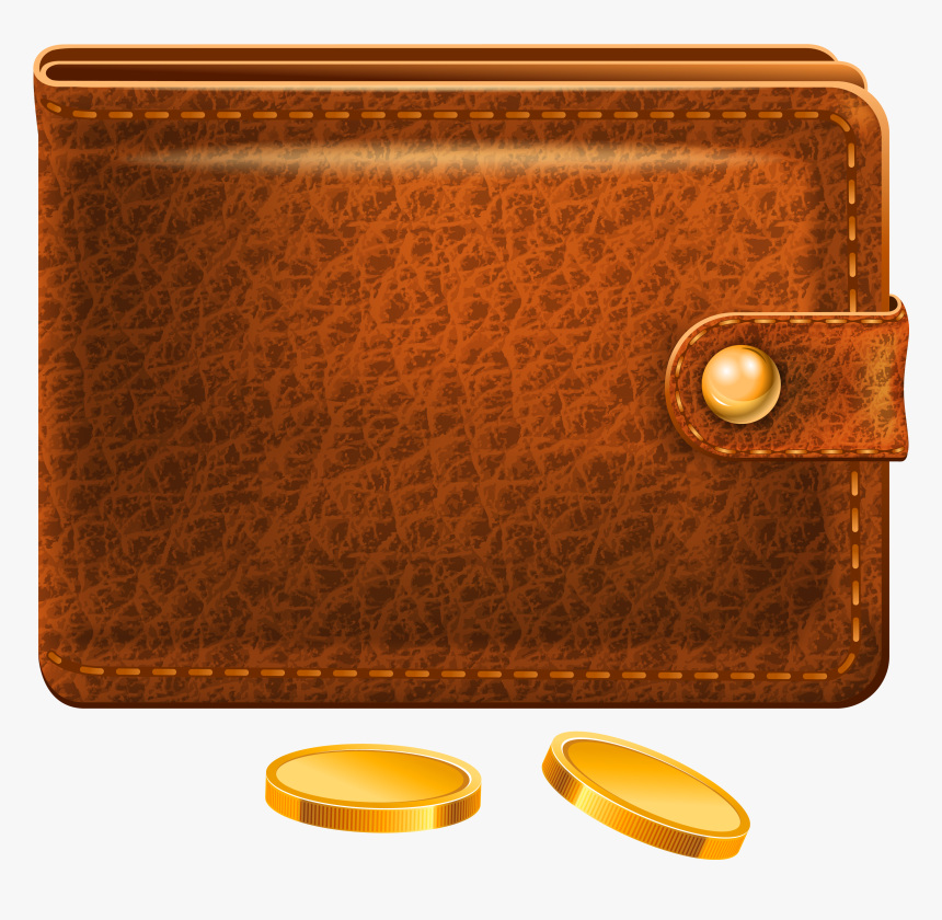 Brown Cliparts Png Clear Background - Free Wallet Clip Art, Transparent Png