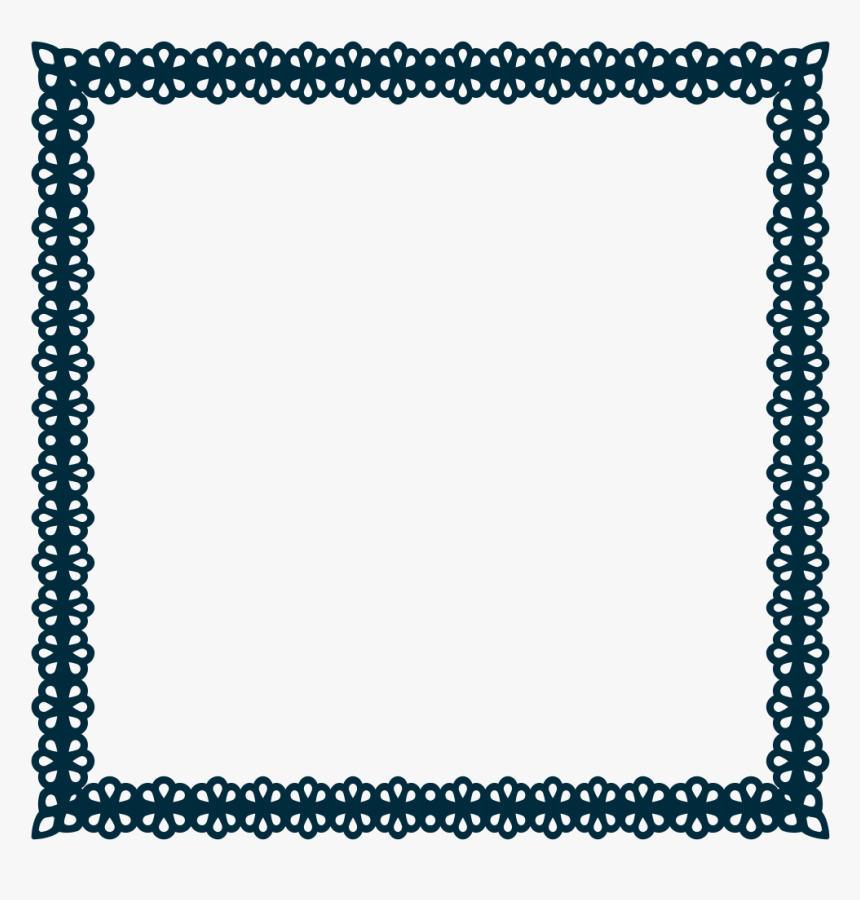 Polka Dot Scalloped Frame - Transparent Polka Dot Border, HD Png Download