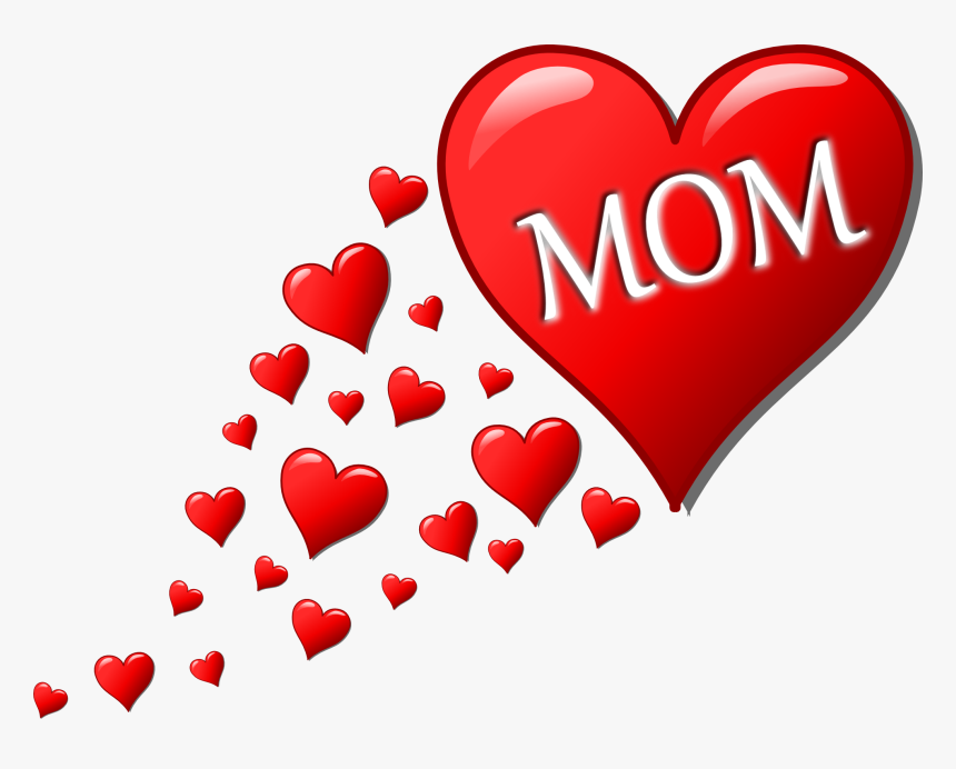 Love Mom, Hearts, Mother Png Corazones Dia De La Madre, Transparent