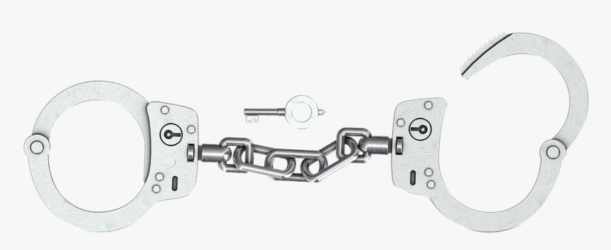 Handcuffs, Shackles, Guilty, Sentence - Editing Picsart Police Png, Transparent Png