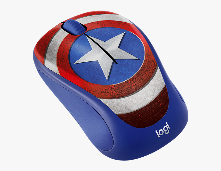 Disney Marvel Collection - Captain America Logitech Mouse, HD Png Download