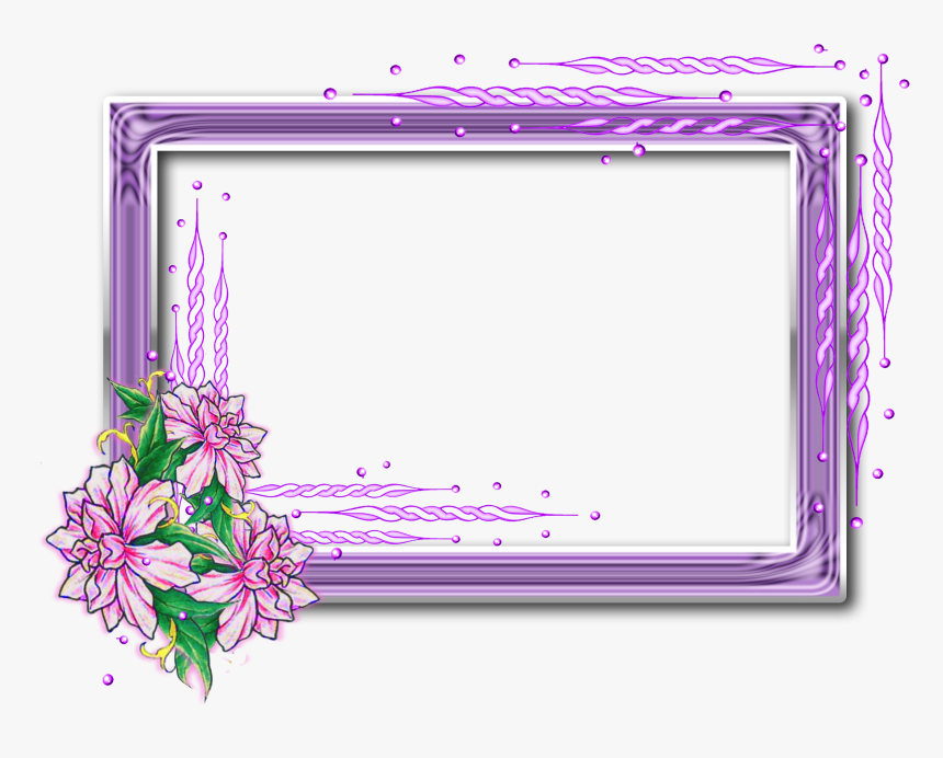 Lindos Marcos De Flores Para Fotos - Khung Ảnh File Png, Transparent Png