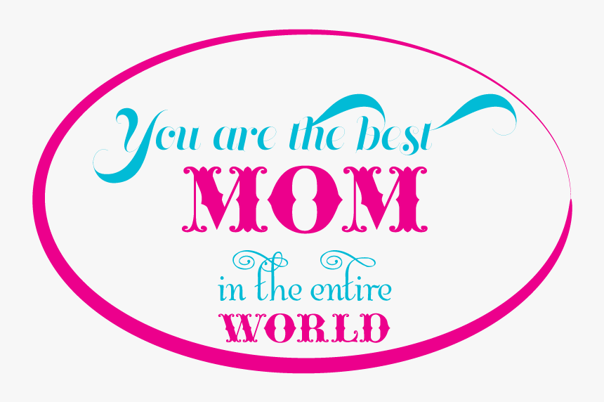 I Love You Mom Png - Circle, Transparent Png