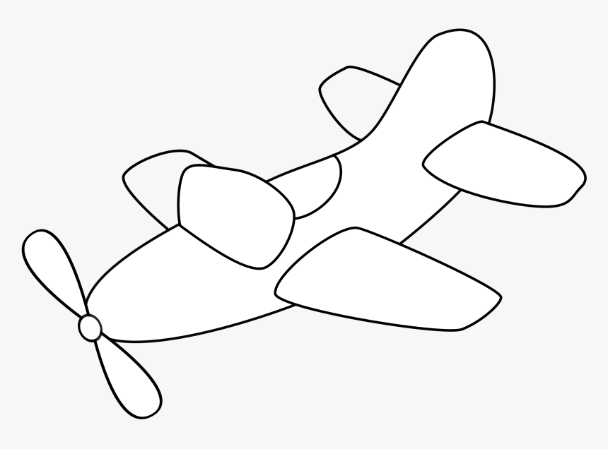 Airplane With Propeller Clip Arts - Airplane, HD Png Download