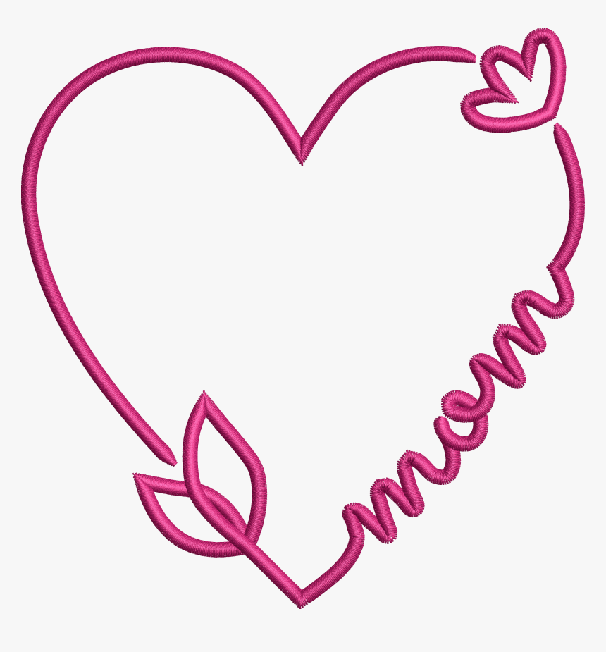 Transparent I Love Mom Png - Mom Heart, Png Download