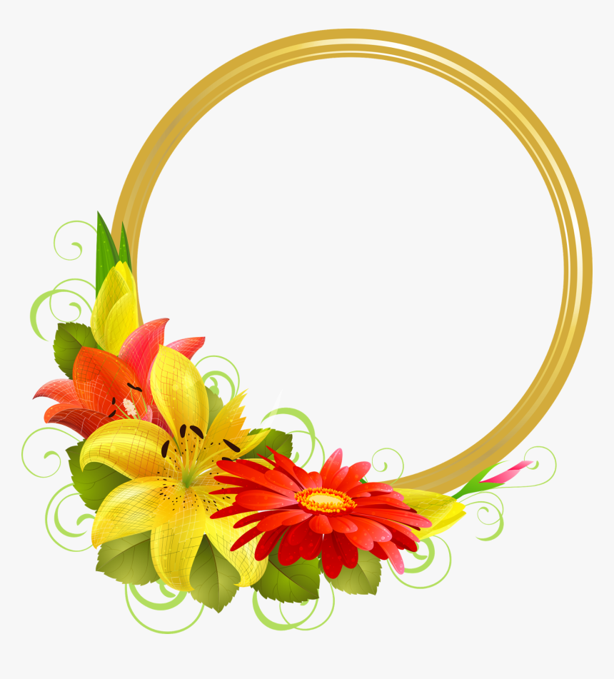Border Flower Png Hd, Transparent Png