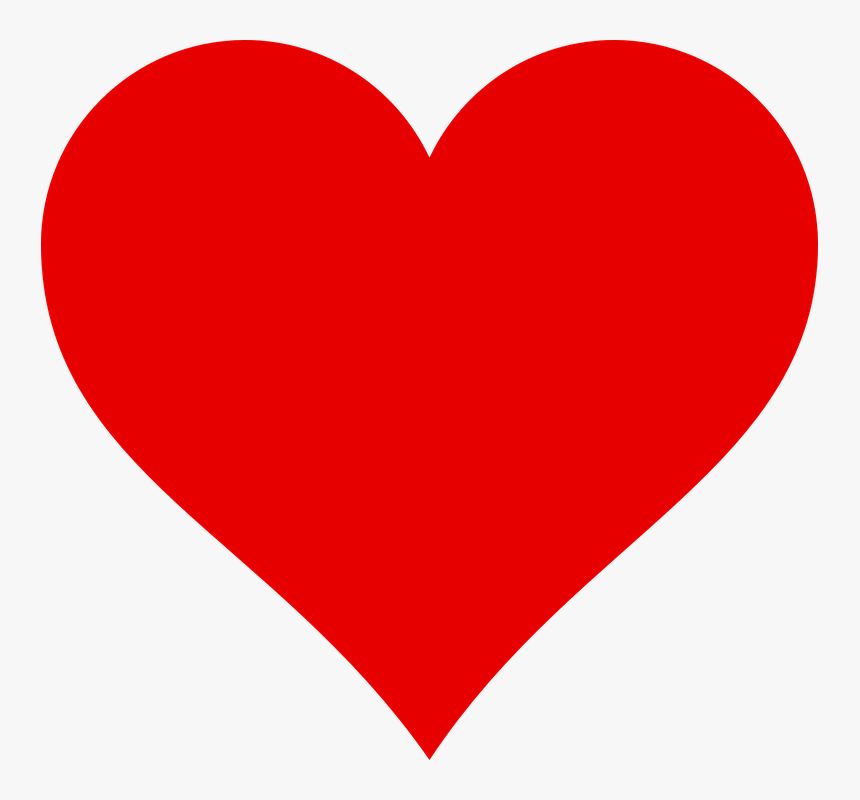 Red, Heart, Health, Love, Shape, Valentine, February - Love Heart, HD Png Download