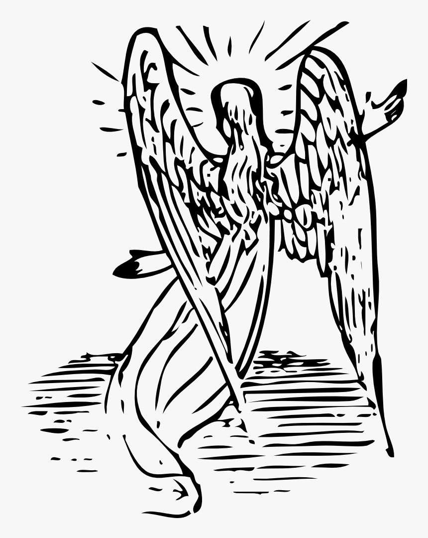 Angel From Behind - Angel Wing Clipart, HD Png Download