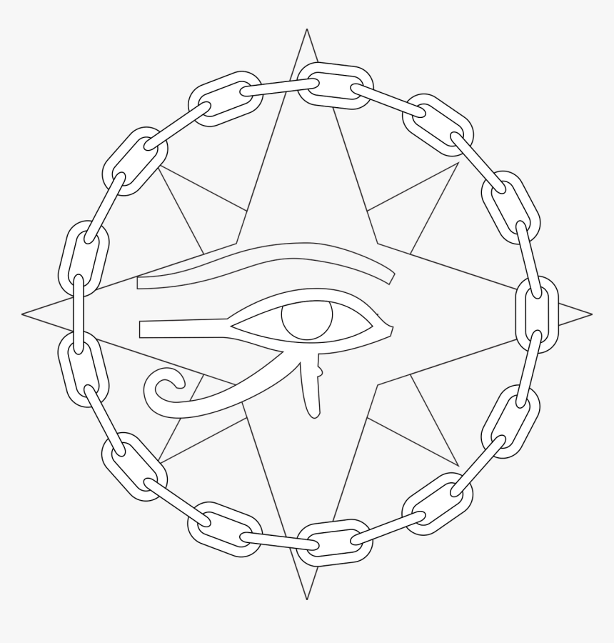 Eye, Necklace, Horus, Symbol, Egypt, Mystery - Chromium Atom, HD Png Download