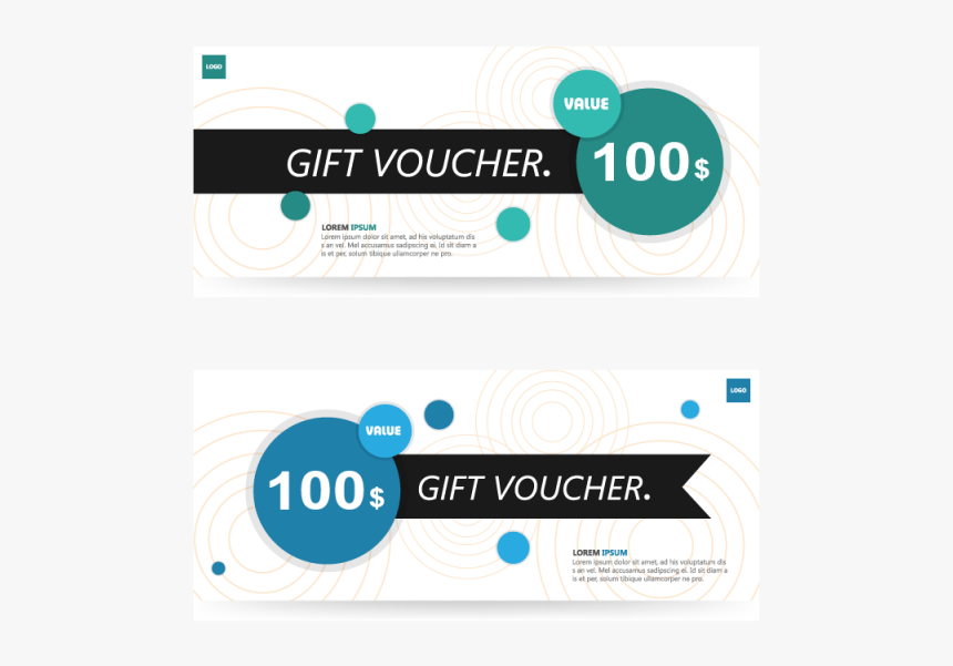 Colorful Gift Voucher Template With Colorful Pattern - Design Discount Coupons, HD Png Download