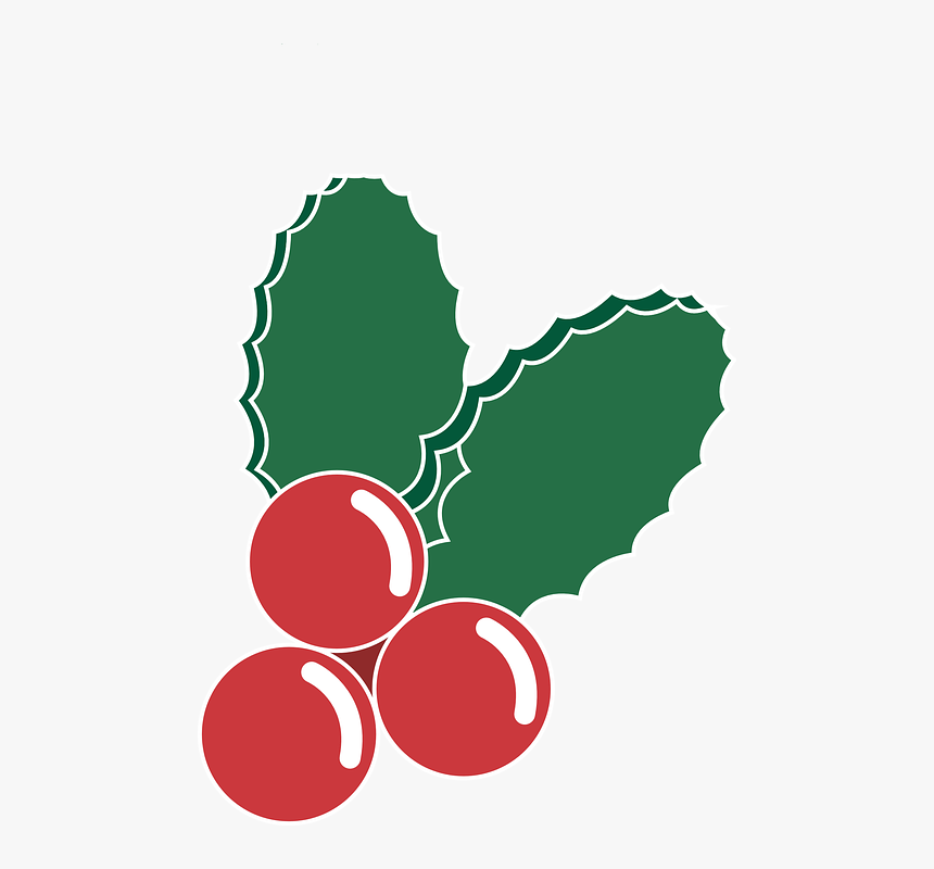Acebo, Ilustración, Vector, Navidad, Dibujo, Rojo - Navidad Vector Png, Transparent Png