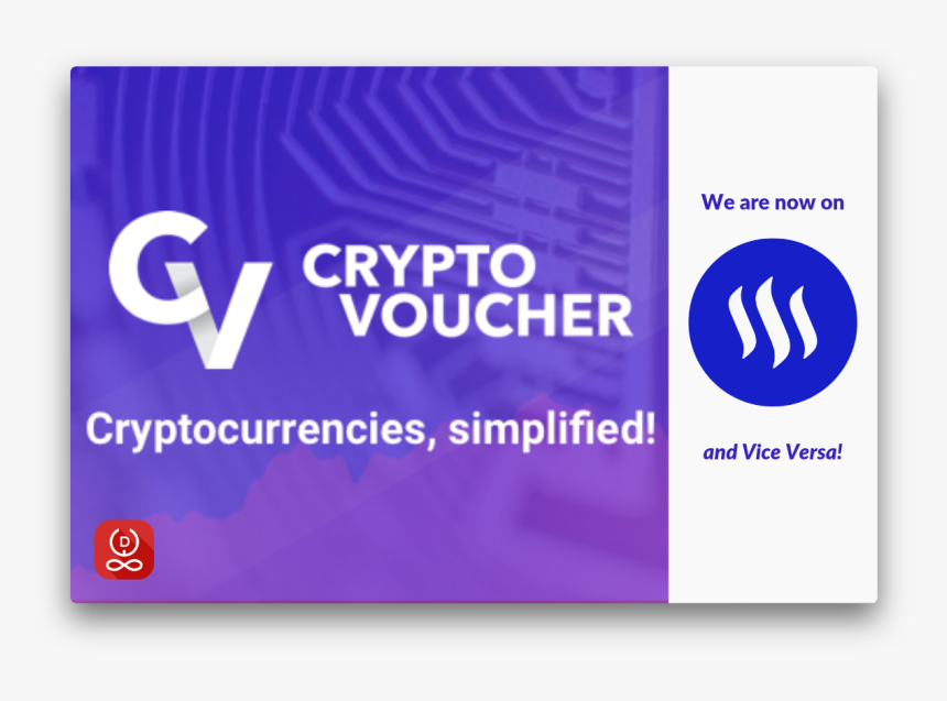 Steem Available On Crypto Voucher - Graphic Design, HD Png Download