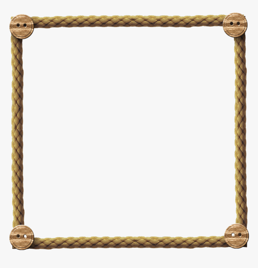 Marco De Cuerda - Rope Border Frame Png, Transparent Png