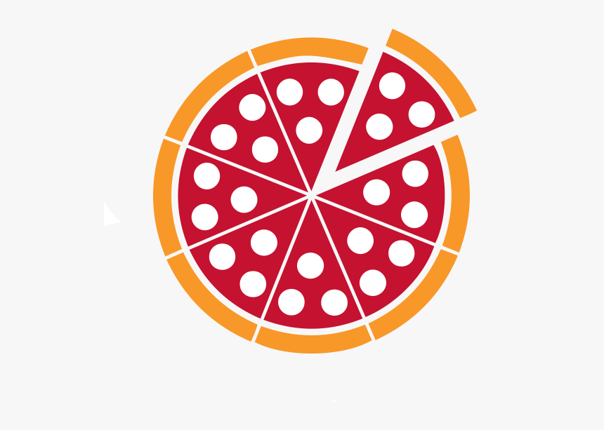 Pizza Black And White Clipart, HD Png Download