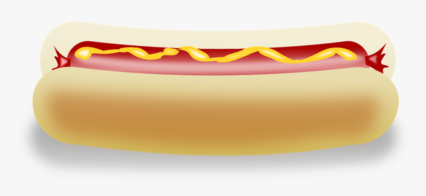Cachorro Quente, Mostarda, Pão, Lanche, Fast Food - Sandwich And Hotdog Clipart, HD Png Download