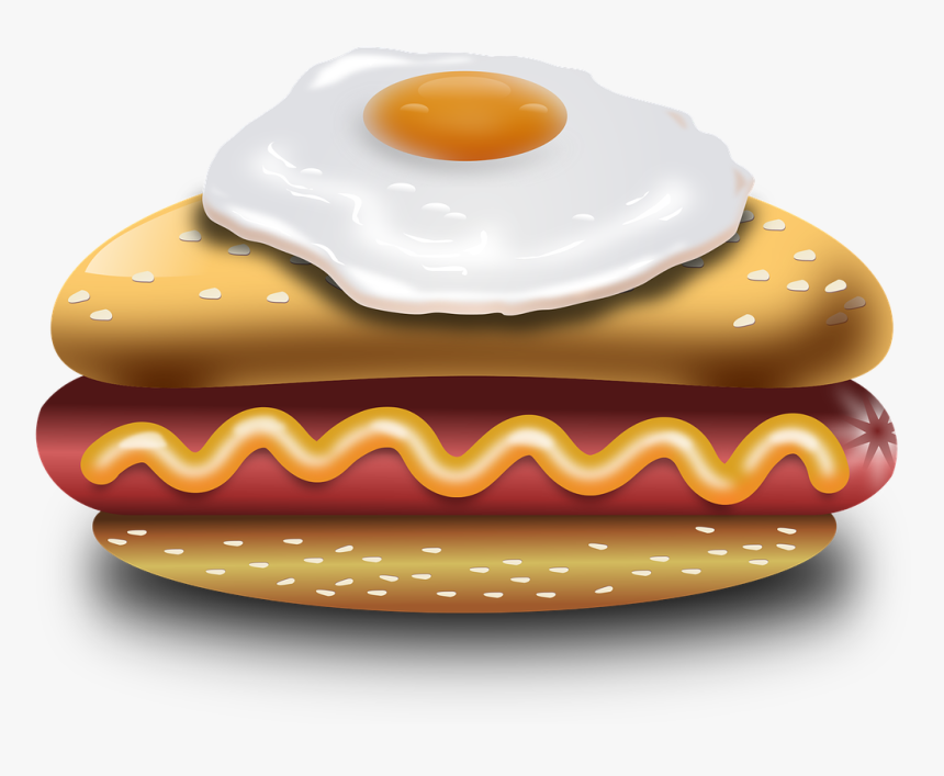 Transparent Fried Egg Png - Cachorro Quente Com Ovo Frito, Png Download