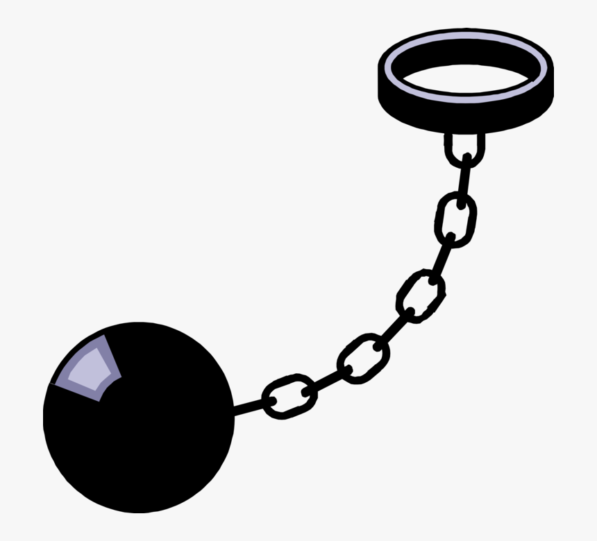 Transparent Handcuffs Png - Leg Irons Clipart, Png Download