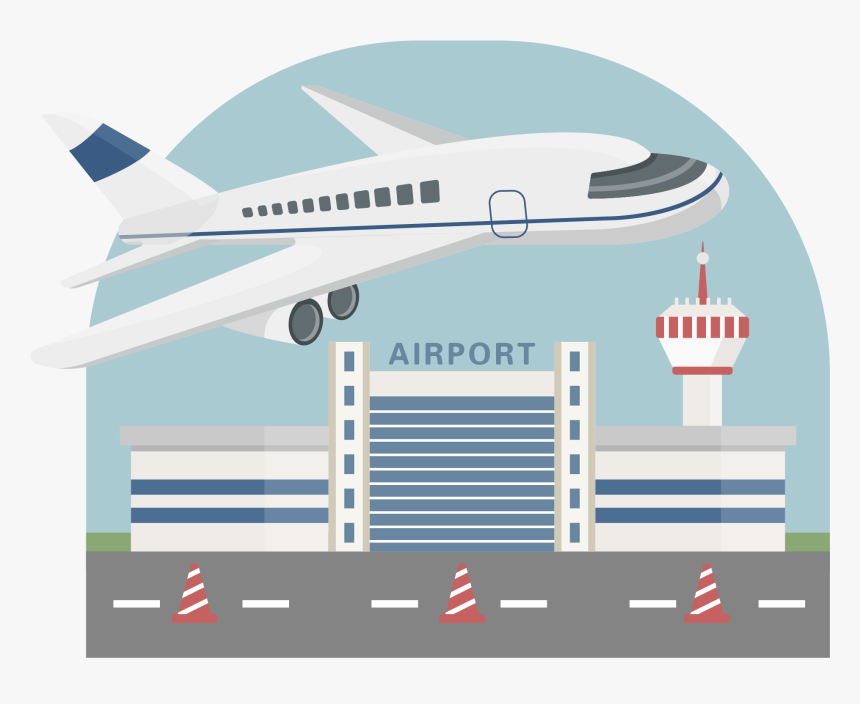 Vehículo Avión Aeropuerto Despegue Png E Imagen Vectorial - สนาม บิน Png, Transparent Png