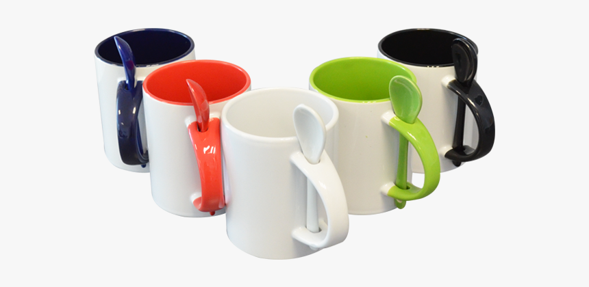 Taza Con Cuchara Para Sublimar, HD Png Download