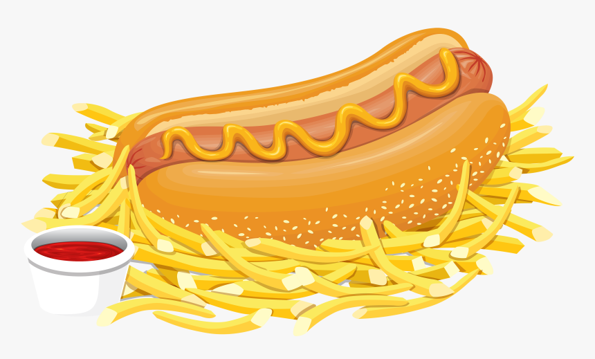 Hot Dog Png Transparent File - Fast Food Clipart Png, Png Download