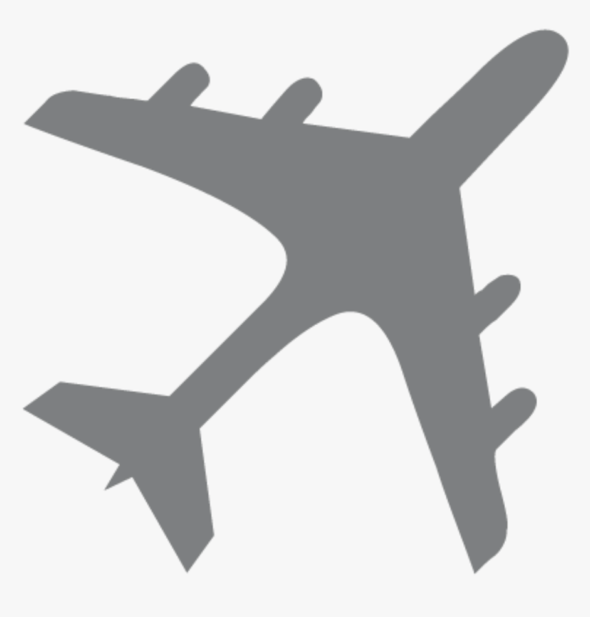 Airplane Clipart Moving - Airplane Silhouette, HD Png Download