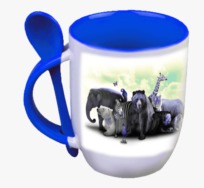 Taza Con Cuchara Roja, HD Png Download