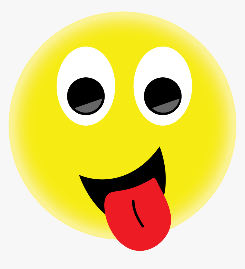 Smiley Face Tongue Png, Transparent Png