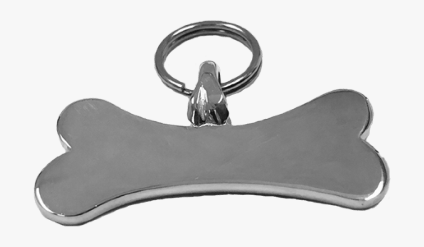 Medium Horizontal Bone Tag Sterling Silver - Keychain, HD Png Download