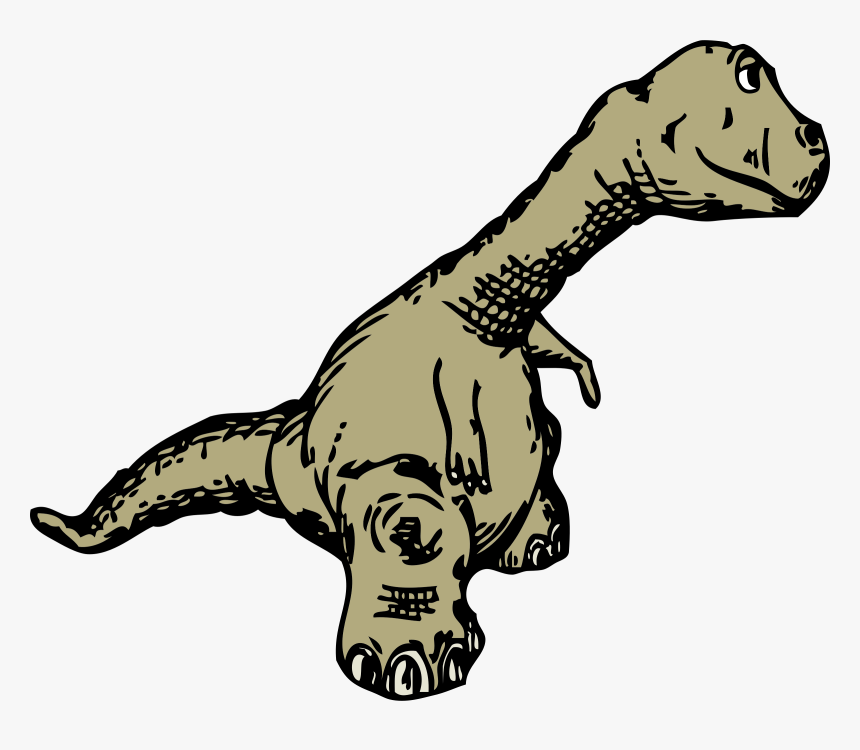 Dinosaur Sideview Clip Arts - Dinosaur Black And White Transparent, HD Png Download
