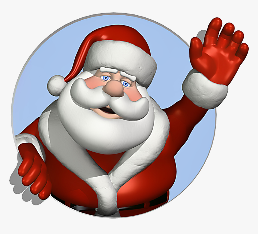 Santa Claus Png Transparent Image - Santa Waving Png, Png Download