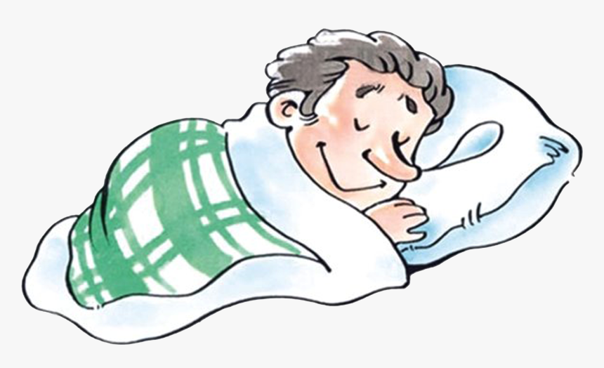 Transparent Girl Sleeping Clipart - Old Man Sleeping Cartoon, HD Png Download