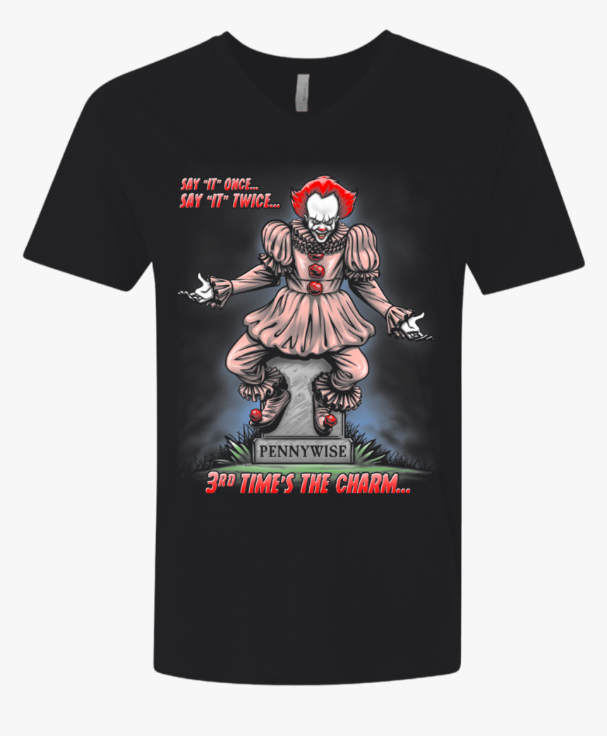 Pennywise The Dancing Clown Men S Premium V-neck - Cartoon Pennywise, HD Png Download